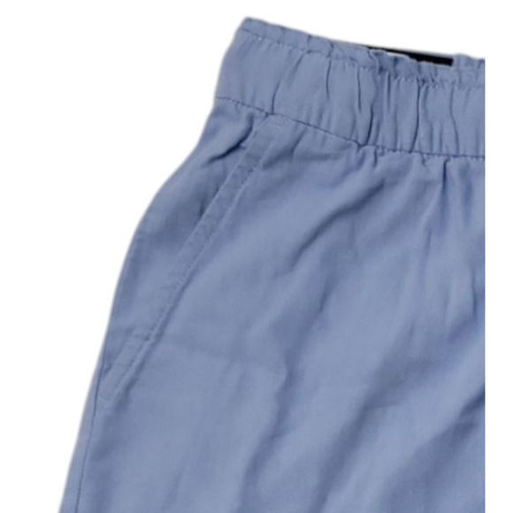 Gap Womens 4" Inseam Soft Linen Pull on Style Short Blue Size L - Picture 3 of 8